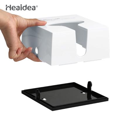 China Minimalist Heaidea White Color Facial Tissue Dispenser Small Plastic Tissue Box CD-8597A for sale