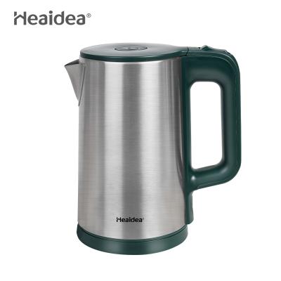 China 360 Degree Rotation Base Heaidea Temperature Control Double Layer Hotel Coffee Anti-Scalding Electric Kettle for sale