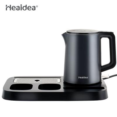 China 360 Degree Base Heaidea Hotel Resort Home Electric Chinese Kettle Rotation Teapot Boiling Water Tray Sets for sale