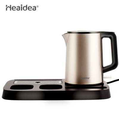 China Heaidea 0.8L Basic 360 Degree Rotating Water Kettles Set Hotel Electric Kettle With Tray Set for sale