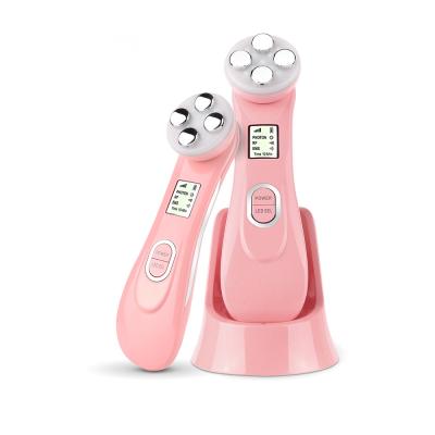 China 2020 New 5in1 RF&EMS Anti-Puffiness Beauty Skin Care Face Home RF EMS Machine Beauty Instrument for sale