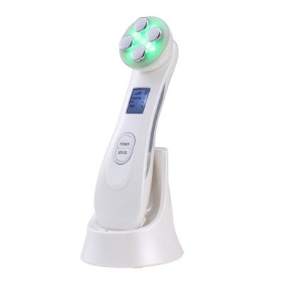 China Anti Face Lift Acne Masse Devace Toning Skin Rejuv Facil Deep Lifting Led Color Photon EMS RF Beauty Device for sale