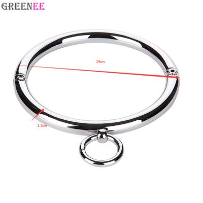 China Soft Lock Collar Steel Slave Collar Toys For Add To Password For Woman Stainless Steel Slave Games For Men for sale