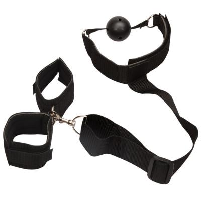 China Comfortable For Long Time Wearing Comfortable For Long Time Wearing Bondage Kit Toys For Couples Mouth Gag Ball Hand Slap Restraints Fetish Kit for sale