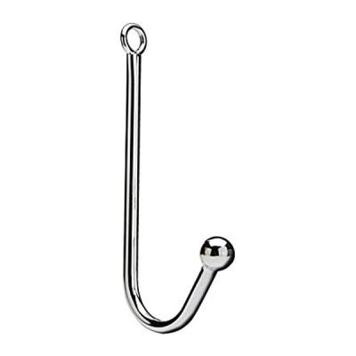 China Fashion Design 1 Ball Metal Bondage Anal Hook, Stainless Steel Beads Stimulation Hook for sale