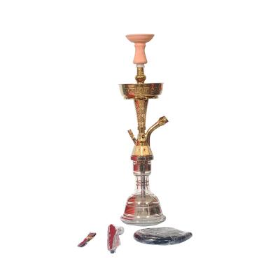 China Durable Hot Sale Factory Direct Khalil Mamoon Hookah Glass Hookah Egypt Shisha With Ceramic Bowl for sale