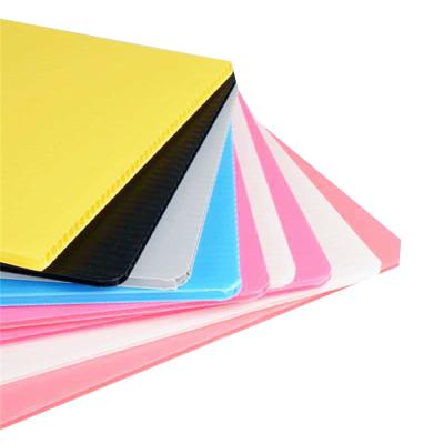 China Making Boxes Ecore Package PP Core Fluted Corrugated Plastic Sheet Coroplast Transparent PP Sheet for sale