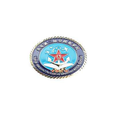 China Europe factory price custom die hard hit brass iron enamel school metal badge for sale