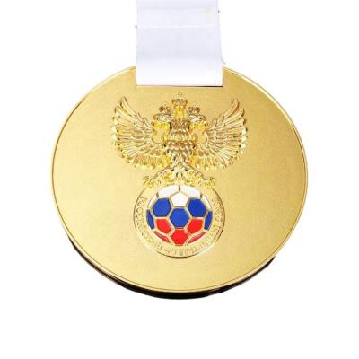 China Europe Hot New Products Custom Logo 3d Casting Souvenir Metal Sport Zinc Alloy Medal With Ribbon for sale