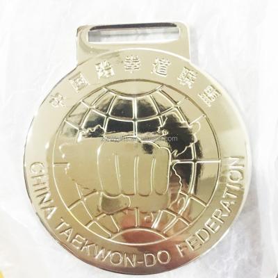 China Manufacturer Wholesale Custom Metal Design Your Own Logo Blank 3d Gold Metal Award Running Marathon Sports Medal for sale