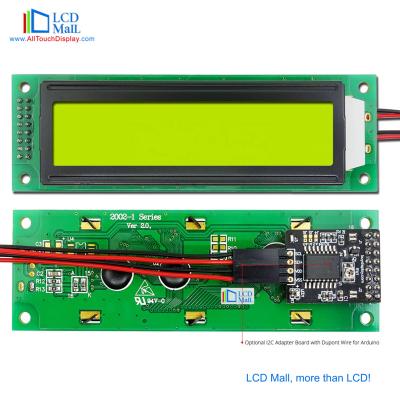 China Best Selling Monochrome LCD Display Module Character 180 Character LCD 20x2(L)x40(W)x 13.8(T)mm Max for sale