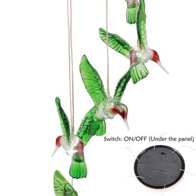 China Plastic IPX6 Waterproof 7 Colors Solar Light Sensitive Wind Chimes For Home/Party/Yard/Garden Decoration for sale