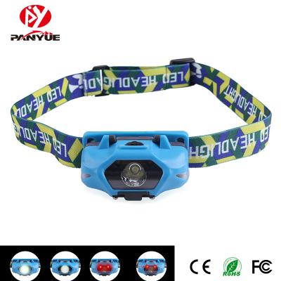 China New 3*led white and red light 4 modes camping led adjustable torch headlamp for hiking working camping for sale