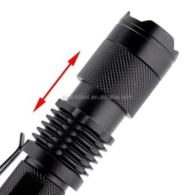 China 2020 New Camping Pop Small Waterproof Zoomable Tactical Torch Led Flashlight for sale