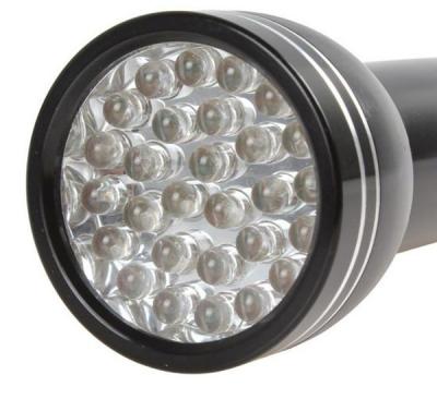 China Industrial LED 28 WAVELENGTH 395NM UV CONTROL FADE SILVER FLASHLIGHT for sale