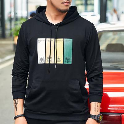 China Colorful printing plus size men's pullover hoodie loose and shaping plus size men's hoodie for sale