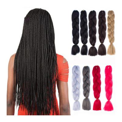 China Wholesale 100g Braiding Hair Expression Braiding Hair Attachment Crochet Braids Hair 24 Inch Synthetic Hair Extensions for sale