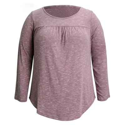 China Classic Casual Loose Style Plus Size New Bottoming Long Sleeve Knitted Top for sale