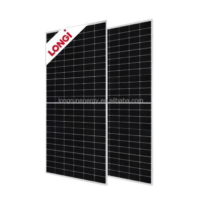 China Longi Solar Panels 525W 530W 535W 540W 545W 550W Solar Panel 144 Cells Bifacial Flexible Solar Panel Cell 9BB LR5-72HPH525-550M for sale