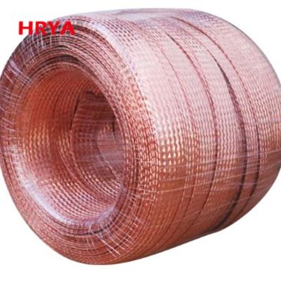 China Good Quality Overhead Flexible Copper Wire Braid Flat Copper Braid Braid Copper Grounding Connection for sale