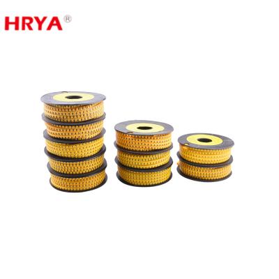 China Insulate PVC Factory Price PVC Circle Cable Markers Price From Electrical Wires for sale