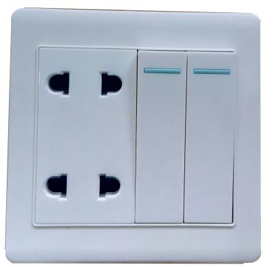 China Cambodia 2gang 4 Pin Universal Residential/Multi-Purpose Wall Socket for sale