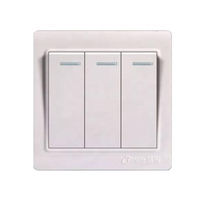 China 0.6mm White Phosphor Copper Color PC Wall Switch for sale