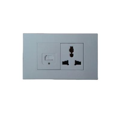 China TISI Certificate Residential / General Purpose Wall Switch Socket 118 USB Modular Socket for sale