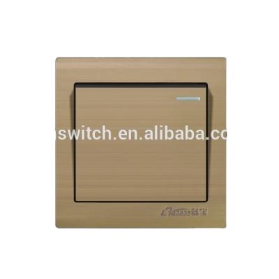 China New Design Aluminum Gold Aluminum Wall Switch With Metal Frame for sale