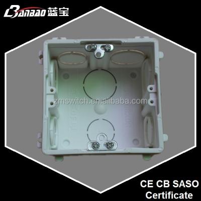 China PVC 86 Switch and PVC Socket Type Base for Flush Installation for sale