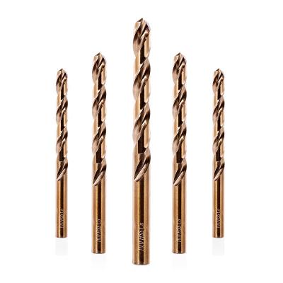 China Drilling Holes Cobalt-Containing High Speed ​​Steel Straight Shank Torsion Drill Torsion Drill Set For Grinding Stainless Steel With Metal Openings for sale