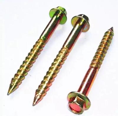 China Hex Head Spike Round Hexagonal Sharp Stern Thread Umbrella Thread Tapping Screws for sale