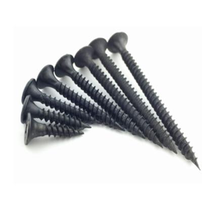 China m6*25mm Round Bugle Head Phillips Black Phosphate Fine Thread Interior Wood Construction Screws Wall Drywall Screw Manufacturer for sale