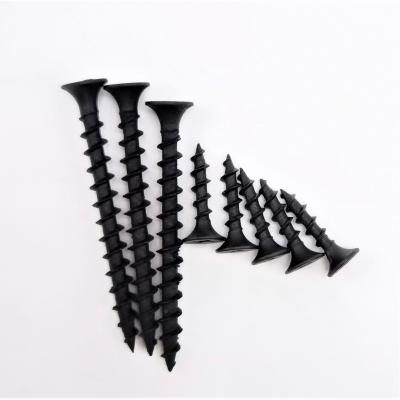 China Phosphating And Galvanizing Gypsum Screw C1022A Fine Thread Round Black Drywall Screw for sale