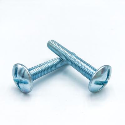 China Round Zinc Galvanized Phillips Pan Head Machine Screw Round Head Cross Roofing Bolt for sale