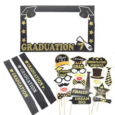 China 2022 Festival Decoration Selection Graduation Photo Props Hand Held Photo Booth Props For College Students College Party for sale