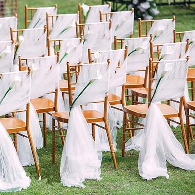 China Festival Decoration Selection Wedding Mesh Organza Wedding Backdrop High Density Wedding Backdrop for sale