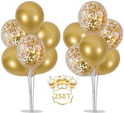 China Festival Decoration Pick Balloons Stand Kit Table Decorations Wedding Gold Balloons for Wedding Decorations for sale