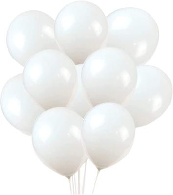 China Festival Decoration Selection 12 Inch Latex Balloons 100 Pack White Wedding Balloons For Wedding Decorations for sale