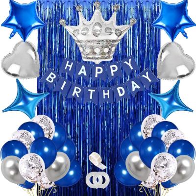 China Festival Decoration Selection Birthday Party Decorations For People Happy Birthday Balloon Banner For Men's Birthday Party Supplies for sale