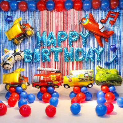 China Festival decoration selection transportation birthday party decoration supplies car balloons for kids party baby shower decorations for sale