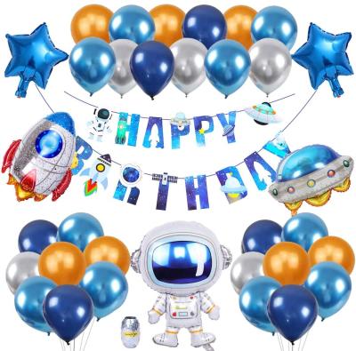 China Balloon Kit Astronaut Space Theme Birthday Galaxy Theme Party Decoration Festival Decoration Selection Space Astronaut for sale