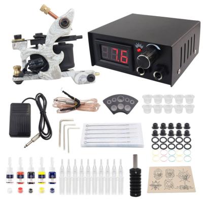 China Professional Tattoo Machine Tools Permanent Self-Taught Tattoos Equipment Tattoo Beginner Kissure Full Set for sale