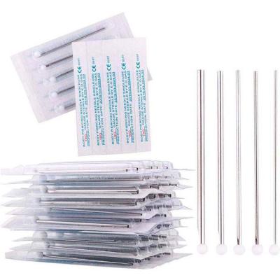 China 100Pcs Kissure Permanent Disposable Sterile Tattoo Puncture Piercing Needles 12g/13g/14g/15g/16g/18g/20g For Nipple Navel Kit Tool for sale