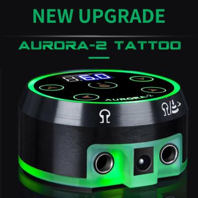 China New Aluminum Alloy Kissure Aurora-2 Tattoo Power Supply Upgrade Digital LCD Power Supplies For Tattoo Machine for sale