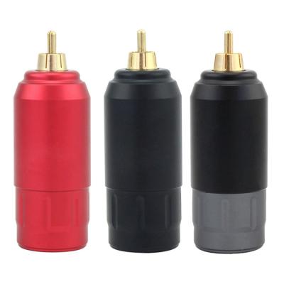 China Aluminum Alloy Kissure Tattoo Machine Mini Wireless Power For Tattoo Machine Pen RCA Connection Rotary Tattoo Power Supply for sale