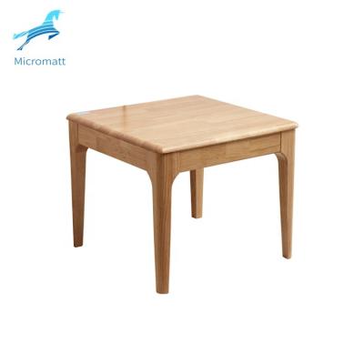 China Wholesale Solid Wood Color Living Room Square Log Solid Wood Square Strong Side Table for sale