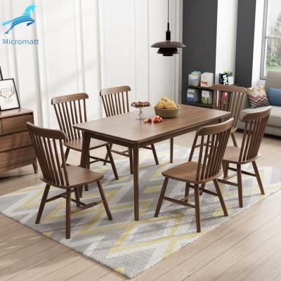 China Wholesale Nordic Style 160cm Solid Wood Brown Color Solid Wood Dining Room Furniture Solid Wood Dining Table in Low Price for sale