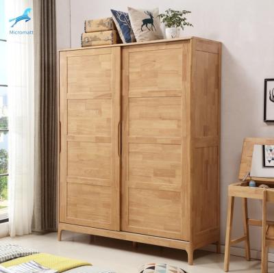 China Factory direct sale Japanese style bedroom furniture solid wood color wardrobe storable wooden bedroom for sale