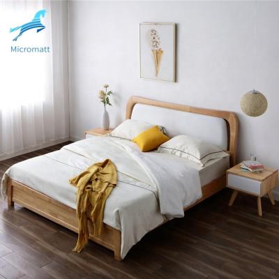 China Hot Selling Modern Solid Wood Modern Bedroom Furniture Queen Size 150cm Single Bed for sale